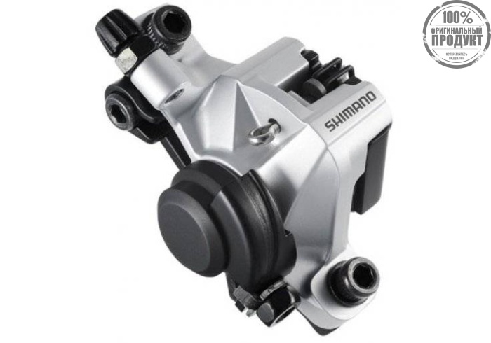 Калипер механический Shimano, BR-M375, пер. или задн., пласт. кол, post m. Серебро