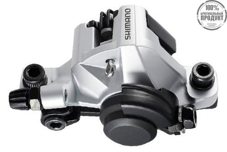 Калипер механический Shimano, BR-M375, пер. или задн., пласт. кол, post m. Серебро