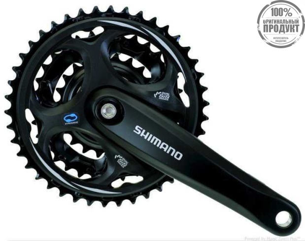 Система Shimano Altus, M311, 175мм, Кв, 42/32/22T, черный