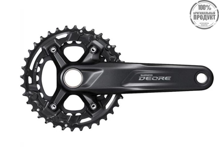 Система Shimano Deore, M4100-B2, для 2x10ск, 175мм, ин.вал, 36-26T без каретк., для CL:51,8мм