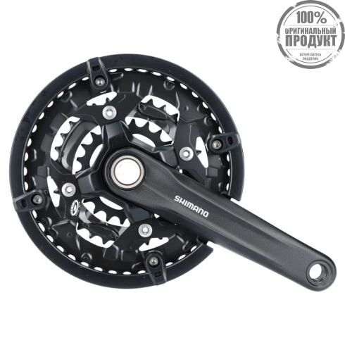 Система Shimano Acera MT300-3, 175мм, 40/30/22T, с защитой, черный, для 9ск.