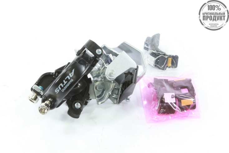 Переключатель передний Shimano Altus, M315, ун. тяга, ун. хомут, для 2x7/8ск, уг.:64-69, для 36T, CL