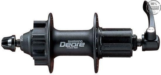 Втулка задняя Shimano Deore M525A, 36 отв, 8/9ск, QR, 6-болт, черный