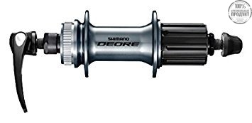 Втулка задняя Shimano Deore, M6000, 32 отв, 8/9/10ск, C.Lock, QR, с пыльником, сереброро