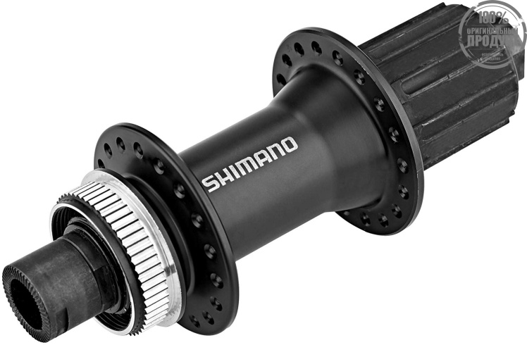 Втулка задняя Shimano MT400, 32 отв, 8-11 ск, C.Lock, под ось 12мм(без оси), OLD 142мм, цв. черный