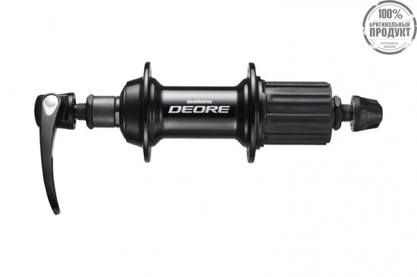 Втулка задняя Shimano Deore, T610, 36 отв, 8/9/10ск, QR, черный