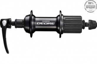 Втулка задняя Shimano Deore, T610, 32 отв, 8/9/10ск, QR, цв. черный, черный