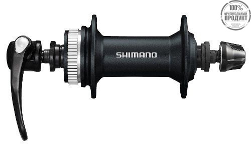 Втулка передняя Shimano Alivio, M4050, 32 отв, C.Lock, черный, QR 133мм, цв. черный