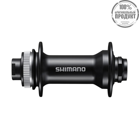 Втулка передняя Shimano MT400, 32отв, OLD:110мм, под полую ось 15мм, под диск C.Lock, цв. черный