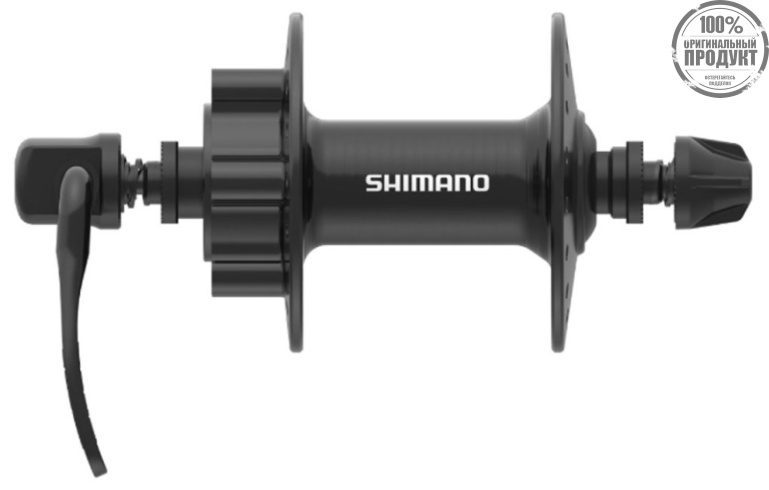 Втулка передняя Shimano TX506, 36 отв, 6-болт, QR, OLD 100мм, черный