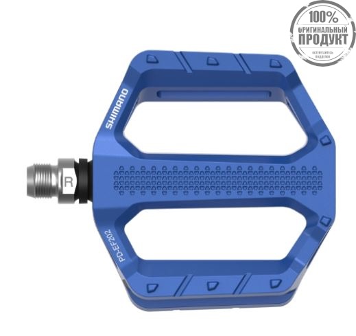 Педали Shimano EF202, топталки, цв. синий