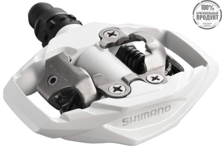 Педали Shimano, M530, SPD, с шипами, белый