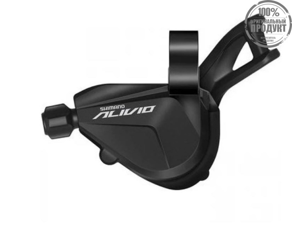 Шифтер Shimano Alivio, M3100-L, левый, 2ск, на хомут, без индикатора, тр. 1800мм