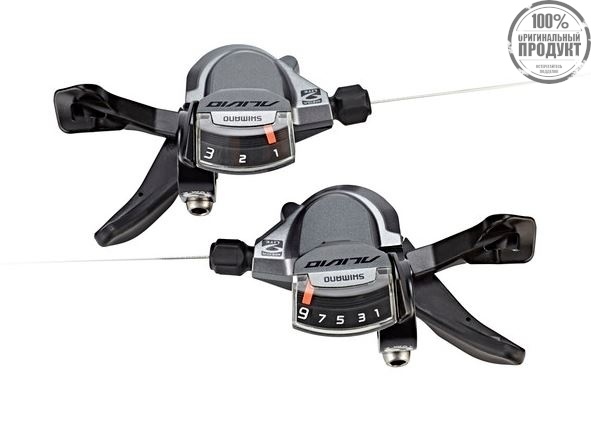 Шифтер Shimano Alivio, M4000, лев/пр, 3x9ск, тр.+оплетк