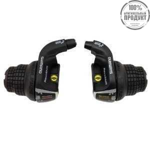 Шифтер Shimano Tourney, RS35, лев/пр, 3x7ск, тр.+оплетк