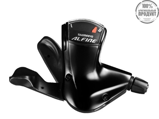 Шифтер Shimano Alfine, S7008, черн, 8ск, трос+оплетСJ-S7000-8