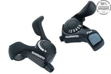 Шифтер Shimano Tourney, SL-TX30, лев/пр, 3(Frict)x6ск, тр.+оплетк