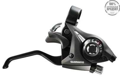 Шифтер Shimano Tourney, EF51, прав, 8ск, тр.+оплетк, цв. черный