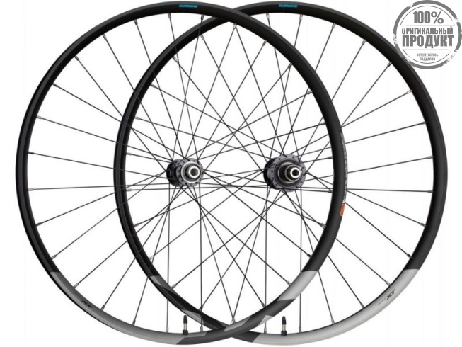 Колесо переднее Shimano R501, 28", клинчер, плоские спицы,  с ободной лентой, черный