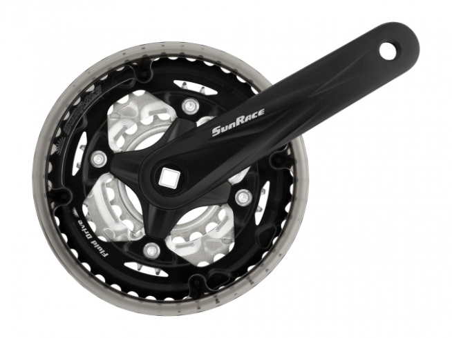 Шатуны SunRace FCM600, 170мм, 42/32/22, с защитой