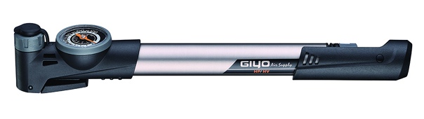 Велосипедный насос Giyo GP-993, металлический, с Т-образной ручкой, манометр, 120 PSI (8атм) presta/