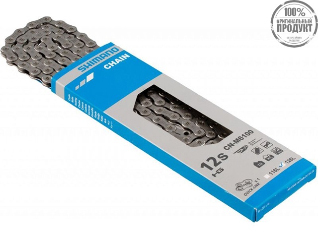 Цепь Shimano Deore, M6100, 12ск, 138 зв., с замком