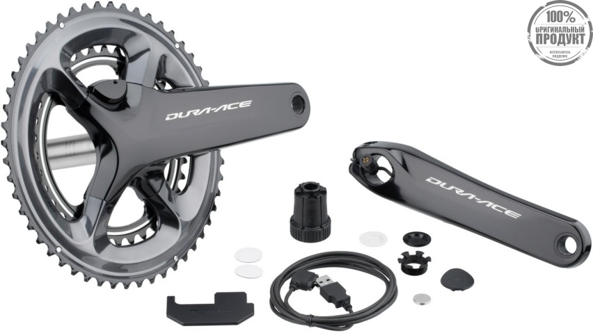 Система Shimano Dura-Ace, R9100-P, 175 мм, ин.вал, 52/36T без каретк. с измерит. мощности