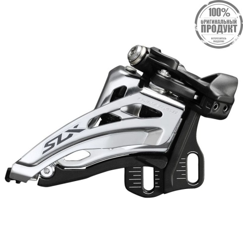 Переключатель передний Shimano SLX, M7020-E 2x11ск, E тип(без BB пластины), side-swing, верхняя тяга