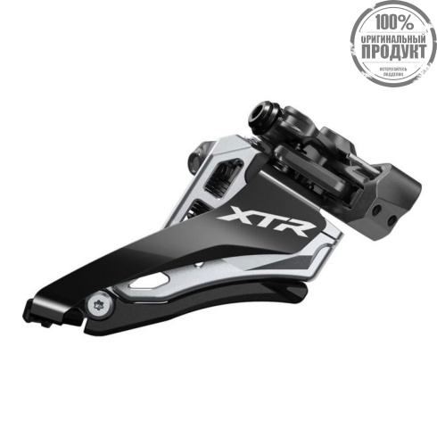 Переключатель передний Shimano XTR, M9100-E, 2x12ск, на хомут 34,9(с адапт. 28.6/31.8), Side Swing,