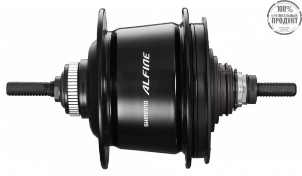 Втулка планетарная Shimano Alfine, S7001, 36 отв, 8ск, C.Lock, 135x187мм, Черный