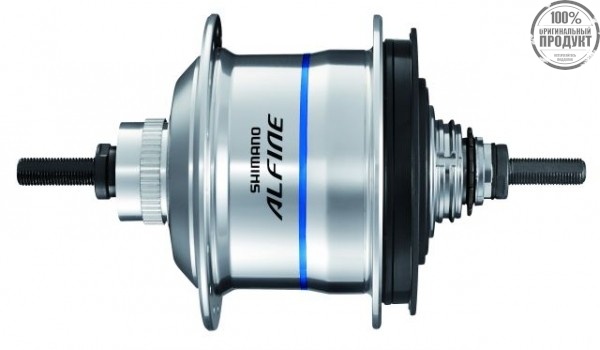 Втулка планетарная Shimano Alfine Di2, S705, 32 отв, 11ск, C.Lock, 135x187мм, серебро