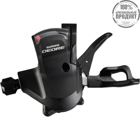 Шифтер Shimano Deore, M610, лев, 2/3ск, тр. 1800мм