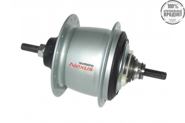Втулка планетарная Shimano Nexus, C6001, 32 отв, 8ск, д. рол.тор, 132x184мм, серебро, б/уп.
