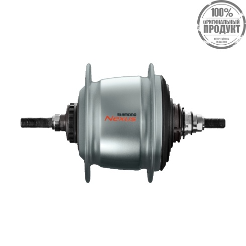 Втулка планетарная Shimano Nexus, C6011, 32 отв, 8ск, д. рол.тор, 132x184мм, серебро, б/уп.