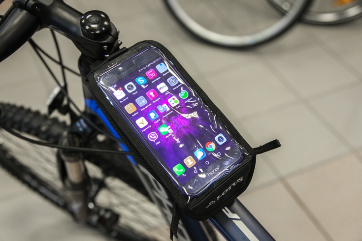 Велосумка LOTUS_SH-P27 на раму с чехлом для смартфона