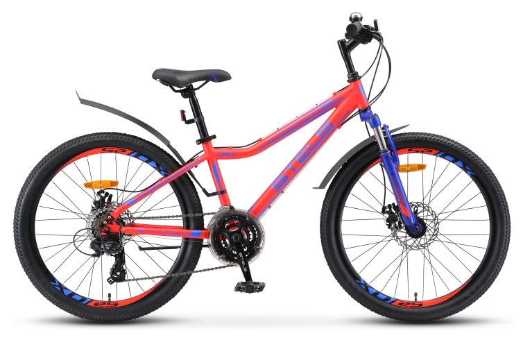 Велосипед STELS Navigator-410 MD 21-sp 24" (13" Неоновый-красный)