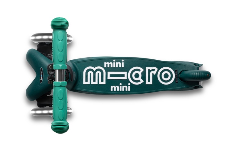 Самокат Mini Micro Deluxe ECO Зеленый LED