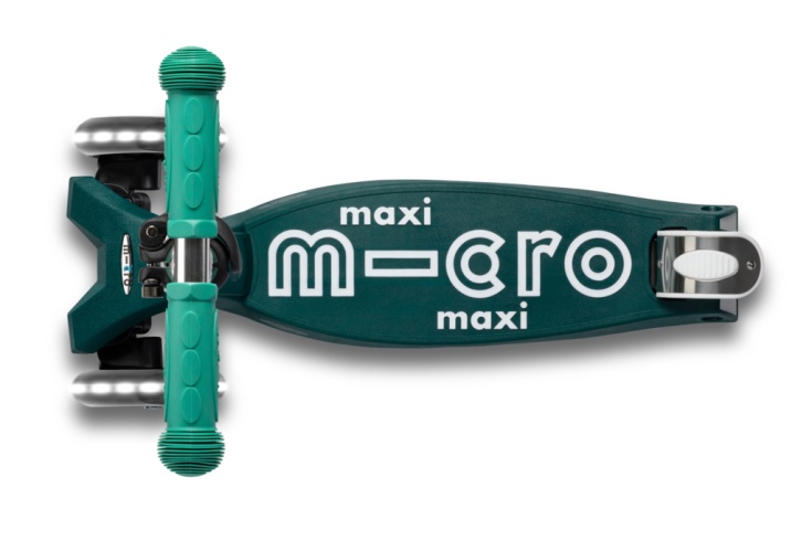 Самокат Maxi Micro Deluxe ECO Зеленый LED