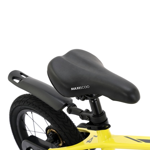 Детский Велосипед MAXISCOO  "Air" Standard Plus 14", Желтый, С Ручными Тормозами (2023)