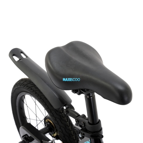 Детский Велосипед MAXISCOO  "Air" Standard Plus 16", Черный Аметист, С Ручными Тормозами (2023)