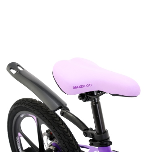 Детский Велосипед MAXISCOO  "Air", Deluxe Plus 16", Фиолетовый Матовый, С Дисковыми Тормозами (2023)