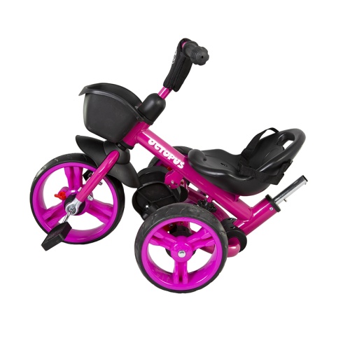 Велосипед 3-х колесный Детский Складной Maxiscoo "Octopus" (2021), с Ручкой Управления, Розовый