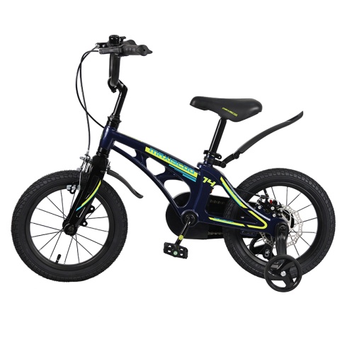 Детский Велосипед MAXISCOO  "Cosmic" Standard Plus 14", Синий Перламутр, С Ручными Тормозами (2023)