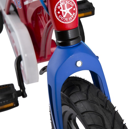 Велосипед 2-х колесный Детский Maxiscoo "Cosmic" (2021), Делюкс, 16", Красный