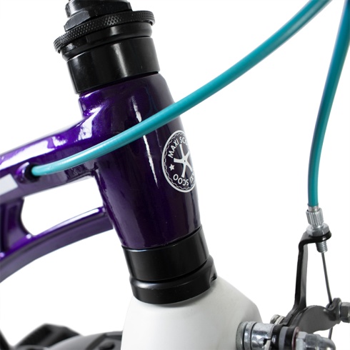 Детский Велосипед MAXISCOO "Cosmic" Standard 16", Фиолетовый, С Ручными Тормозами (2022)