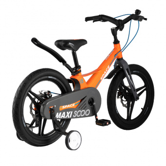 Велосипед 2-х колесный Детский Maxiscoo "Space" (2021), Стандарт, 18", Оранжевый
