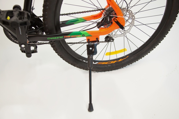 Велосипед PHOENIX 2751 Disc, 27,5" 19,5", матовый черный/оранжевый/зеленый
