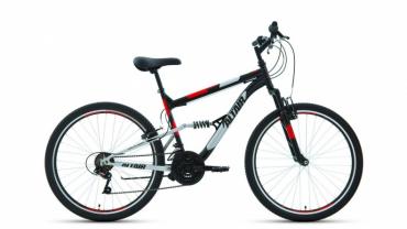 Велосипед Forward ALTAIR MTB FS 26 1.0 (26" 18 ск. рост 18") черный/красный