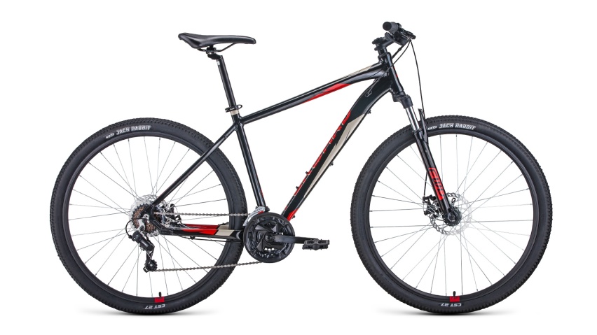 Велосипед FORWARD APACHE 29 2.0 disc 17" черный / красный