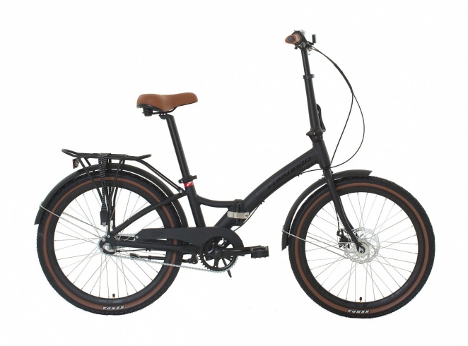 Велосипед FORWARD City 24 3.1 disc черный мат. 14"